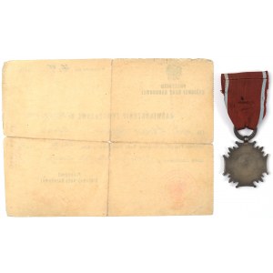 PRL, Srebrny Krzyż Zasługi z zaświadczeniem 1946