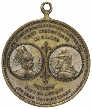 Germany, Saxony, Medal 800 years of Wettin house 1889