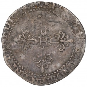 Henry Valois, 1/2 franc 1578