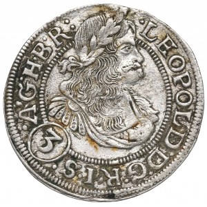 Schlesien under Habsburg, Leopold I, 3 kreuzer 1670, Breslau
