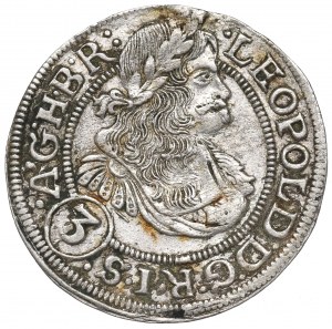 Schlesien under Habsburg, Leopold I, 3 kreuzer 1670, Breslau