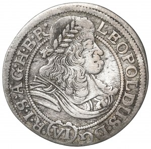 Schlesien under Habsburg, Leopold I, 6 kreuzer 1674, Breslau