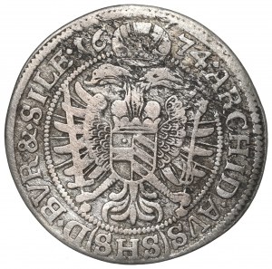 Schlesien under Habsburg, Leopold I, 6 kreuzer 1674, Breslau