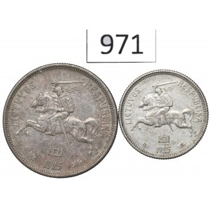 Lithuania, Lot 2-5 litu 1925