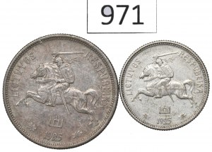 Lithuania, Lot 2-5 litu 1925