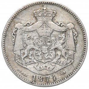 Romania, 1 leu 1874