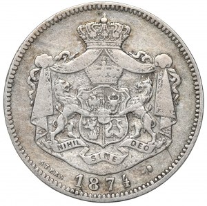 Romania, 1 leu 1874