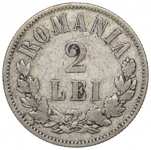Romania, 2 lei 1872