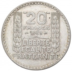 France, 20 francs 1938