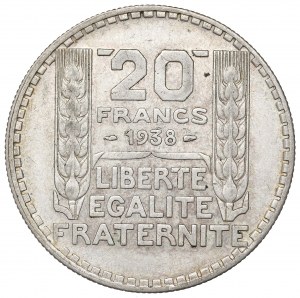 France, 20 francs 1938
