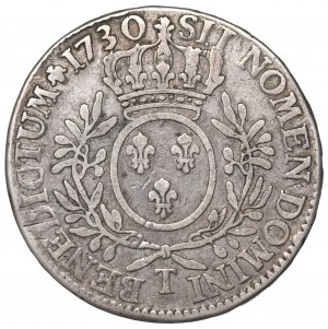 France, Ludovic XV, Ecu 1730, Nantes