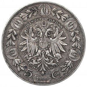 Austria, Franz Joseph, 5 corona 1900