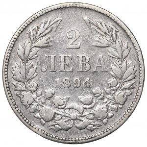 Bulgaria, 2 leva 1894
