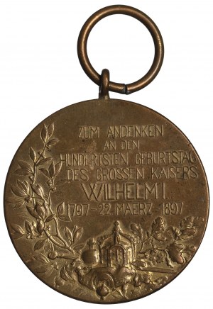 Germany, Prussia, Medal 100th Anniversary of the Birth of Wilhelm I 1897