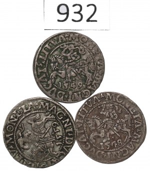 Sigismund II Augustus, Lot of halfgroats 1548-59