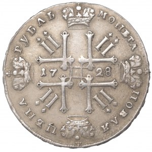 Russia, Peter II, Roubl 1728 - COPY