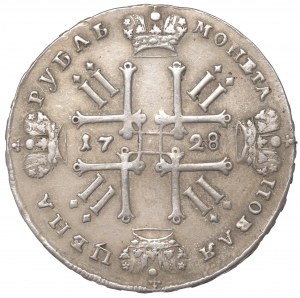Russia, Peter II, Roubl 1728 - COPY