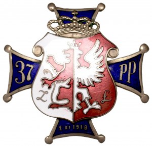 Poland, Soldier's badge of the 37th Leczycki Infantry Regiment, Kutno - made by engraver
