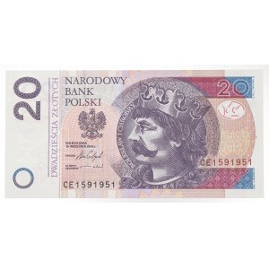 20 złotych 2016 CE 1591951 - RADAR !