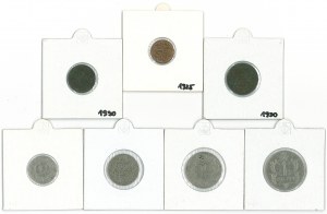 A set of pennies from the period of FP2