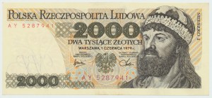 People's Republic of Poland, 2000 gold 1979 AY