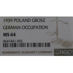 GG, 1 grosz 1939 - NGC MS64