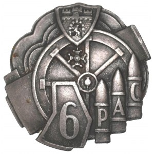 Poland, Badge of the 6th Heavy Artillery Regiment - made by engraver