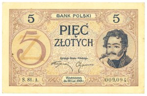 II RP, 5 gold 1919 S. 81. A.