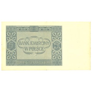 GG, 5 złotych 1940 B
