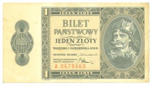 II RP, 1 zloty 1938 A - RARE