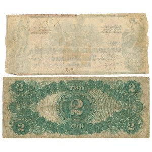 USA, 2 dolary 1917 i 10 dolarów 1861 - zestaw 2 egz.