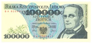 Peoples Republic of Poland, 100000 zloty 1990 BA - PMG 68EPQ