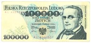 Peoples Republic of Poland, 100000 zloty 1990 AS - PMG 65EPQ