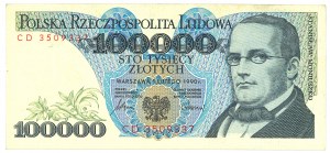 Peoples Republic of Poland, 100000 zloty 1990 BA - PMG 68EPQ