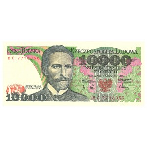 People's Republic of Poland, 10,000 zloty 1988 BC