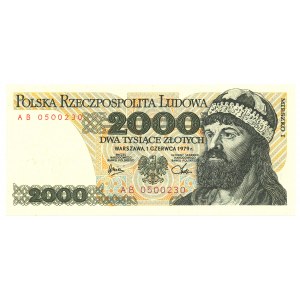 PRL, 2000 złotych 1979 AB