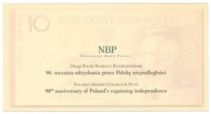 PLN 10, 2008 - 90th Anniversary of the Restoration of Independence.