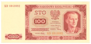 People's Republic of Poland, 100 zloty 1948 KD