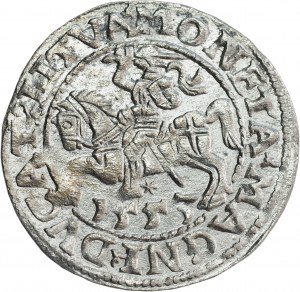 Sigismund II Augustus, half-grosz 1553, Vilnius, LI/LITVA - RARE