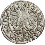 Sigismund II Augustus, half-grosz 1557, Vilnius, Behm stamp, reversed N - RARE