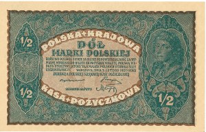 II RP, 1/2 Polish mark 1920