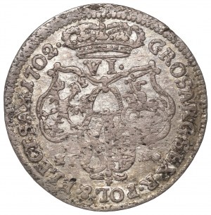 Germany, Saxony, Friedrich August I, 6 groschen 1702, Leipzig