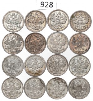 Russia, Nicholas II, Lot 15 kopecks 1903-14