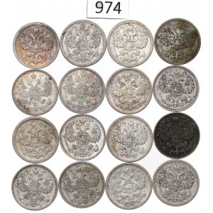 Russia, Lot 15 kopecks 1861-1914