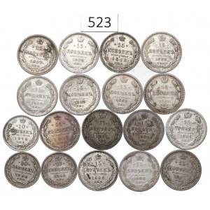 Russia, Lot 10-15 kopecks 1861-1914