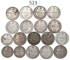Russia, Lot 10-15 kopecks 1861-1914