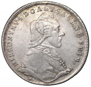 Austria, Bishopic of Salzburg, Hieronim Joseph, Thaler 1782
