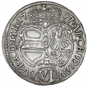 Austria, Joseph, 6 kreuzers 1707