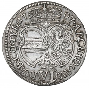 Austria, Joseph, 6 kreuzers 1707
