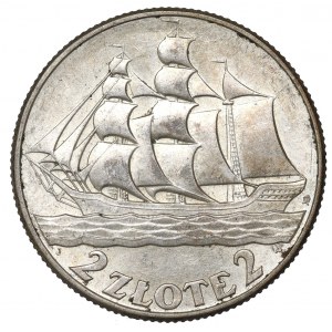 II Republic of Poland, 2 zlote 1936, Ship